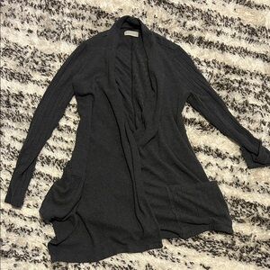 Altar'd State Charcoal Drape Cardigan
